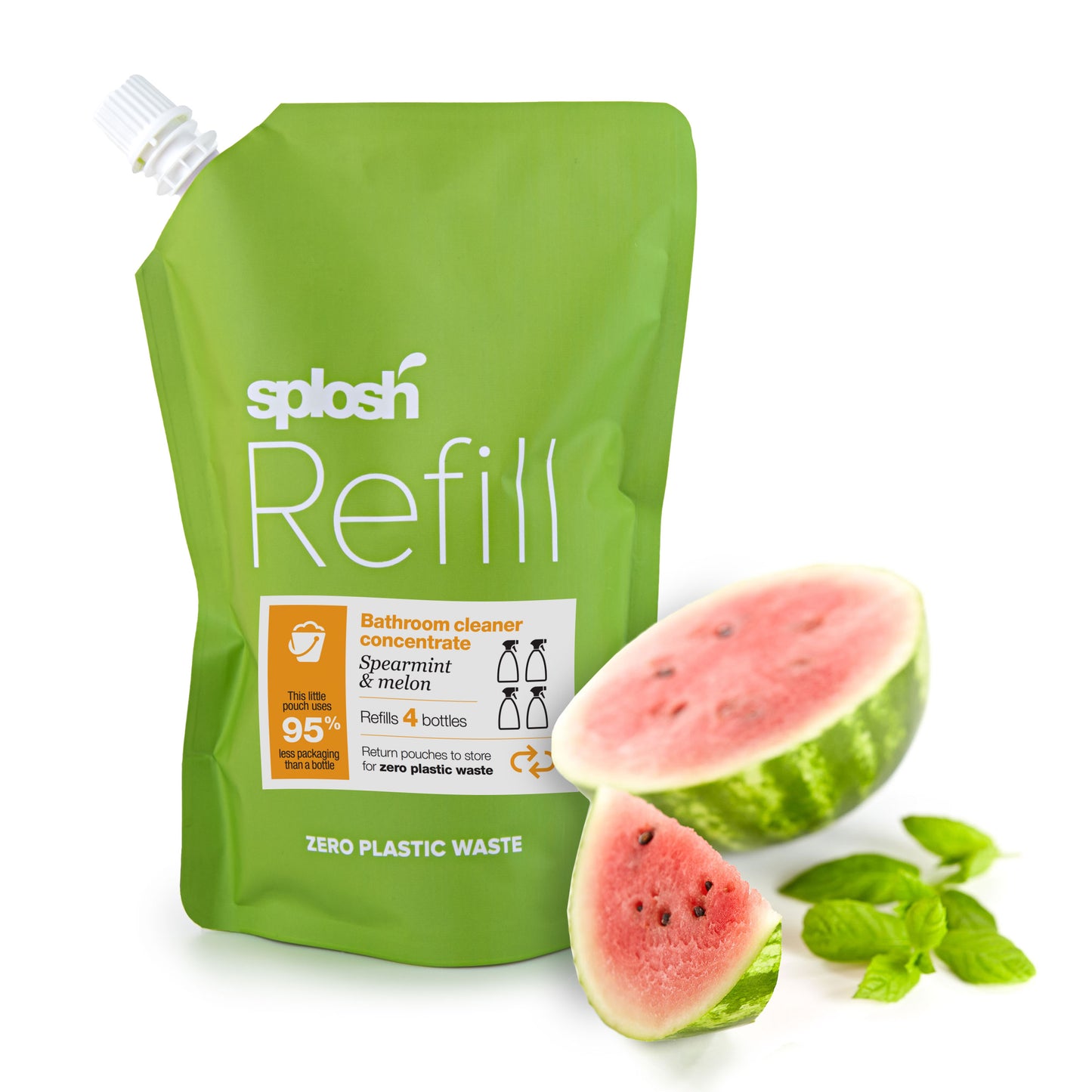 Bathroom cleaner refill Spearmint & melon | Case of 6