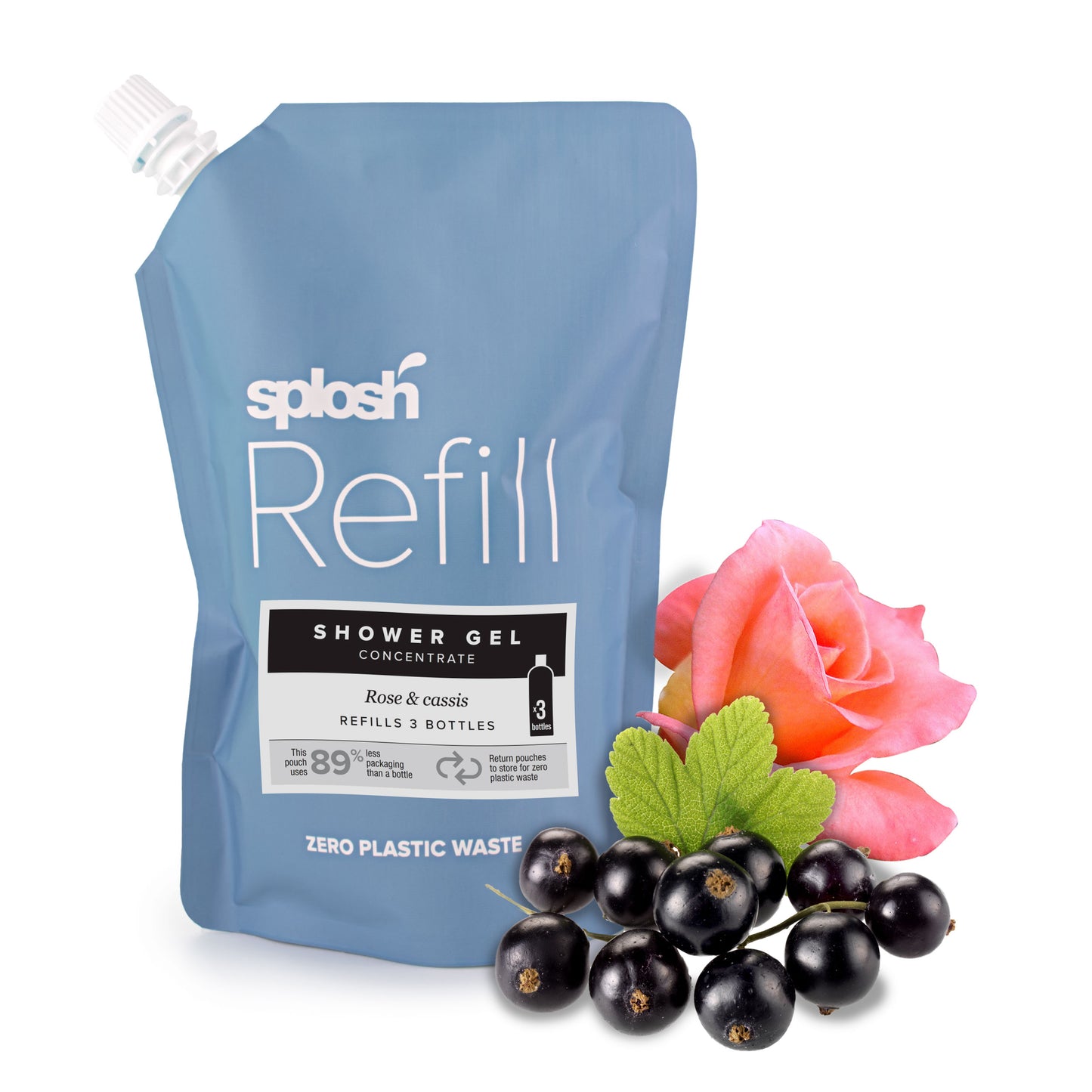 Shower gel refill | Rose & cassis | Case of 6